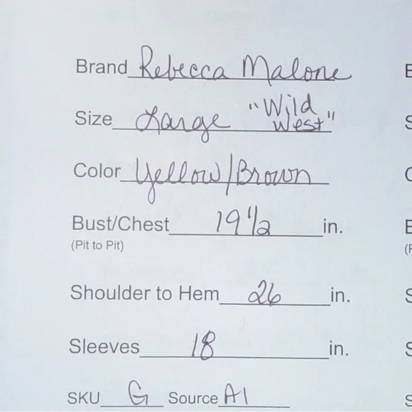 Rebecca Malone Western Horse Wild West Graphic Tunic Top Sheer Long Sleeve L - Picture 8 of 8